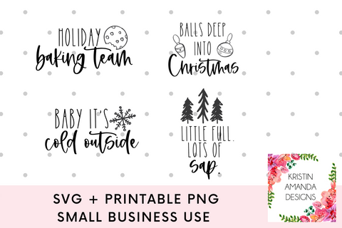 Christmas SVG Bundle SVG Cut File and Printable PNG • Cricut • Silhouette