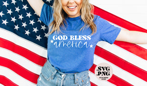 God Bless America Svg, 4th of July, Fourth of July SVG PNG Cut File • Cricut • Silhouette