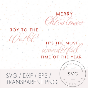 Modern Farmhouse Christmas Bundle SVG DXF EPS PNG Cut File • Cricut • Silhouette