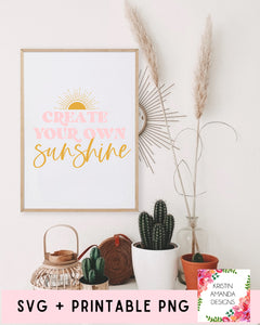 Create Your Own Sunshine Spring Easter SVG DXF EPS PNG Cut File • Cricut • Silhouette