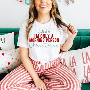 Only a Morning Person on Christmas SVG Cut File and Printable PNG • Cricut • Silhouette