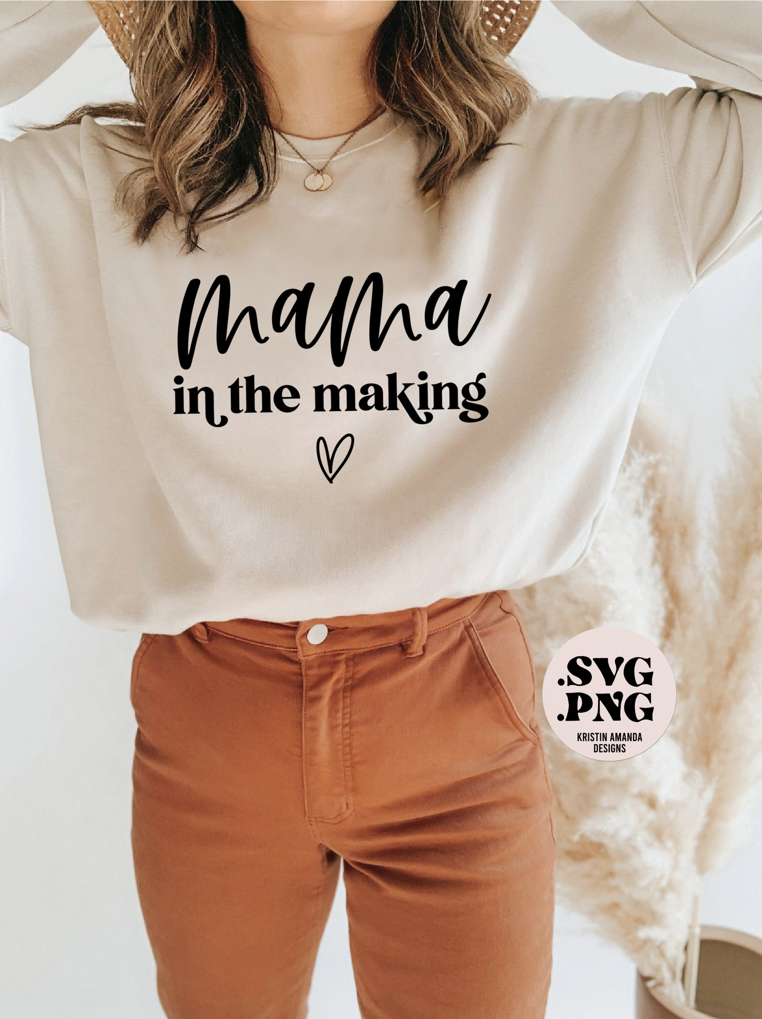 Mama in the Making SVG and PNG Download File • Cricut • Silhouette