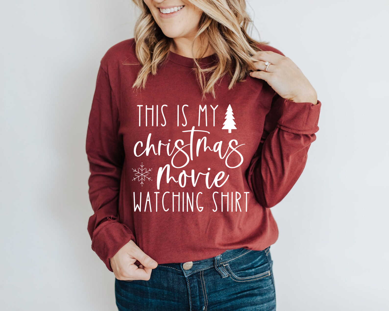 Christmas Movie Watching Shirt Merry Christmas SVG Cut File and Printable PNG • Cricut • Silhouette