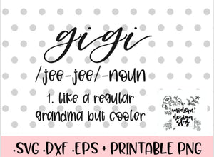 Gigi Grandma Promoted to Grandma Nana Coffee Mug Design Christmas SVG Cut File DXF Printable PNG Silhouette CricutSublimation
