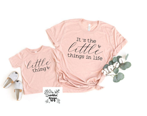 Its the Little Things in Life Little Thing Mom Daughter Matching Spring Summer SVG Cut File DXF Printable PNG Silhouette Cricut Sublimation