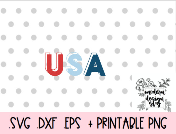 USA Retro  Independence Day Fourth of July Summer  SVG Cut File Dxf Printable PNG Silhouette CricutSublimation