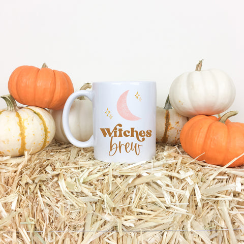 Witches Brew Fall Halloween Thanksgiving Coffee Mug Stay Wild You Grow Girl Boho Vintage Spring Summer  Printable PNG Sublimation Design