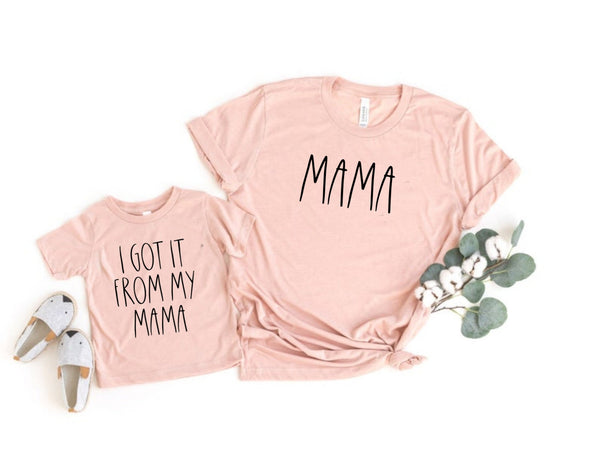 I Got It From My Mom Mama Mom Daughter Matching Spring Summer SVG Cut File DXF Printable PNG Silhouette Cricut Sublimation