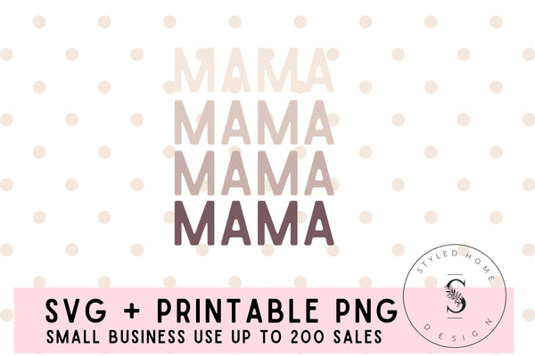 Mama Mini Loved Mama Mother Son Mother Daughter Shirts Bundle SVG Cut File Printable PNG Silhouette Cricut Sublimation