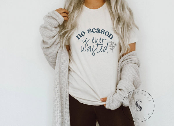 No Season is Ever Wasted Grow in Grace Bible Verse Mother Daughter Shirts Bundle SVG Cut File Printable PNG Silhouette Cricut Sublimation