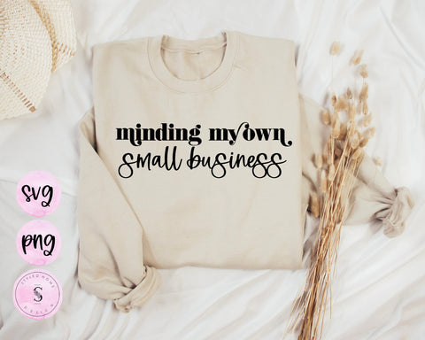 Minding My Own Small Business, Small Business Owner, Mama Retro Mother Daughter Shirts Bundle SVG Cut File PNG Silhouette Cricut Sublimation