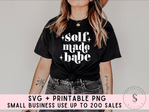 Self Made, Small Business Owner Ceo Mama Retro Mother Daughter Shirts Bundle SVG Cut File DXF Printable PNG Silhouette CricutSublimation
