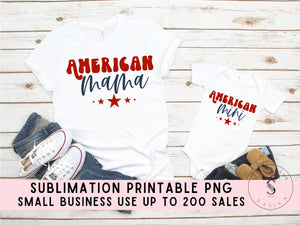 American Mini Mama, Usa, 4th of July, Fourth of July Retro Png, Sublimation T-Shirt Design, Boho, Summer, Printable PNG, Cricut, Sublimation