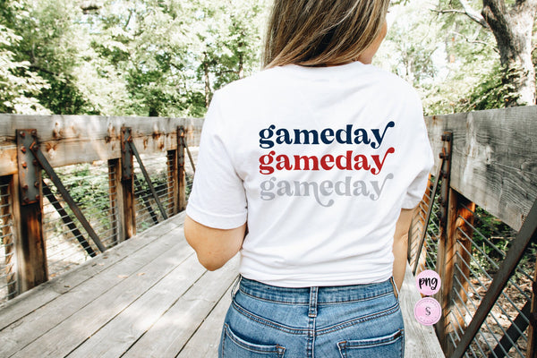Distressed Game Day Football, Sports, Fall, Printable PNG Silhouette Cricut Sublimation