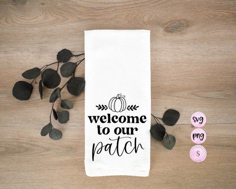Welcome to Our Patch SVG, Sweater Weather, Thankful, Pumpkin Spice Coffee Retro Cozy Autumn Printable SVG and PNG Sublimation Design