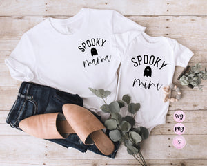 Spooky Mama Spooky Mini Ghoul Squad, Hello Pumpkin Ghouls Rule, Fall Pumpkin Spice Coffee Retro Cozy Autumn Printable PNG Sublimation Design