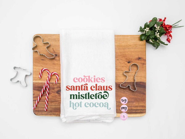 Christmas Things, Santa Mistletoe, Cookie Tester, Baking Spirits Bright SVG, Team Nice, Christmas, Svg Cut File, Cricut  PNG Sublimation