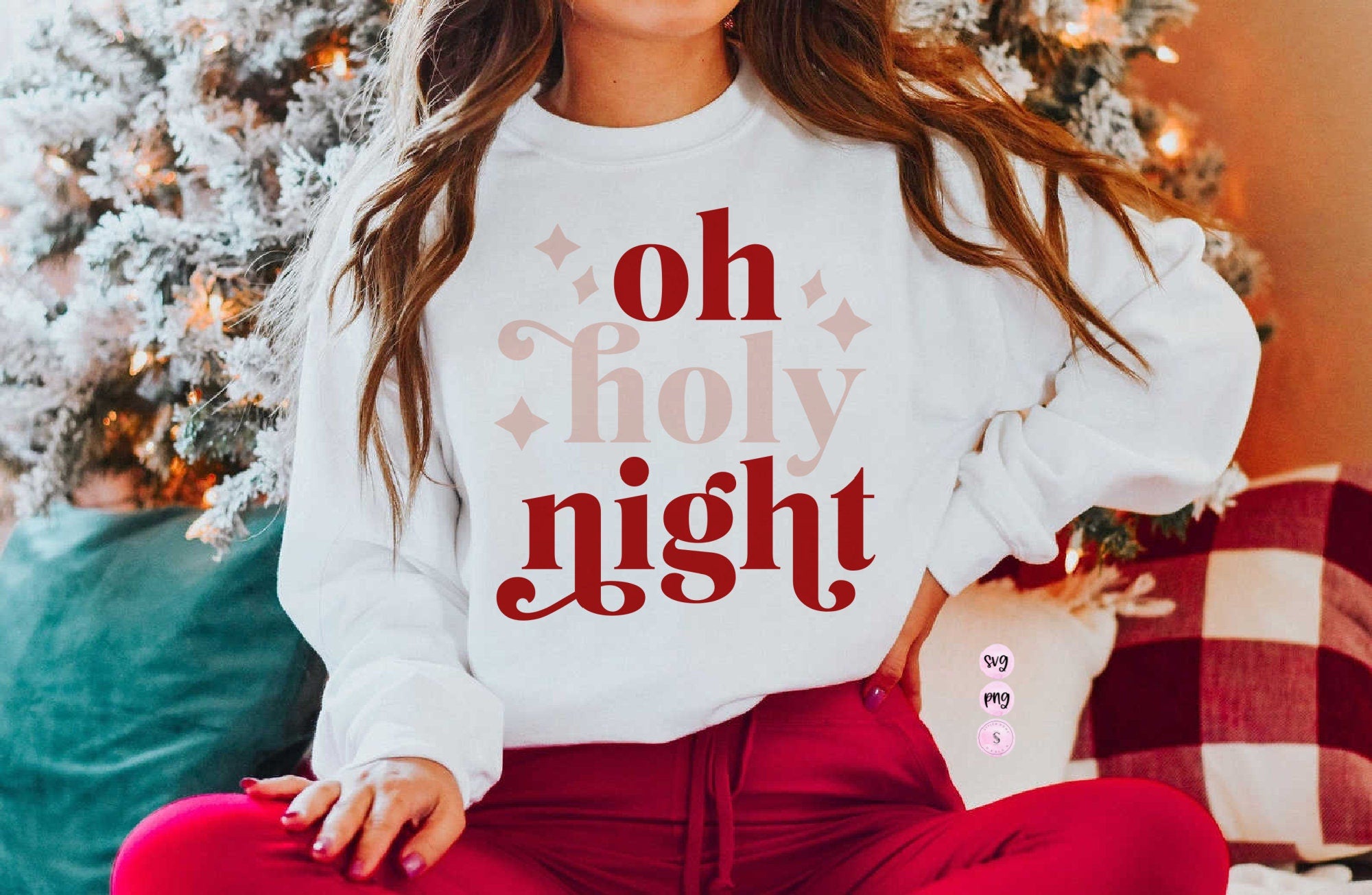 Oh Holy Night SVG, Santa Cookie Tester, Baking Spirits Bright, Team Nice, Christmas, Cricut  PNG Sublimation