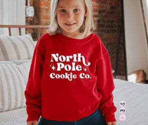North Pole Cookie Co., Merry and Bright, Baking Spirits Bright SVG, Team Nice, Christmas, Svg Cut File, Cricut  PNG Sublimation