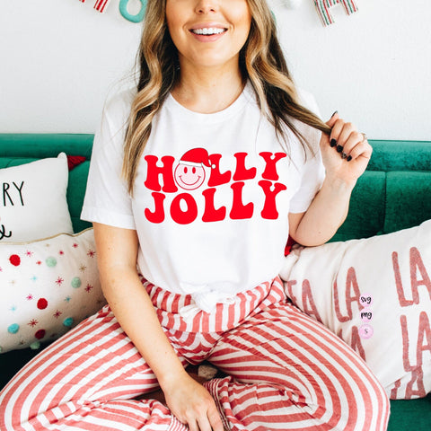 Holly Jolly  SVG, Team Nice Naughty, Don't Get Your Tinsel in a Tangle Christmas, Svg Cut File, Cricut  PNG Sublimation
