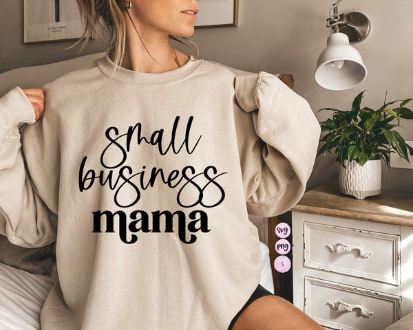 Small Business Mama, Minding My Own Small Business, Mama Retro Mother Daughter Shirts SVG Cut File PNG Silhouette Cricut Sublimation