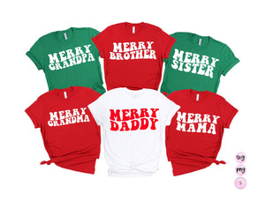 Merry Mama SVG, Christmas Family Shirts SVG, Christmas Shirt , Retro Christmas Svg Cut File • Cricut • Silhouette PNG Sublimation