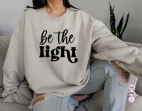 Be the Light, Faith Can Move Mountains, Grow in Grace Mother Daughter Shirts Bundle SVG Cut File Printable PNG Silhouette Cricut Sublimation