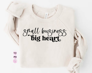 Small Business Big Heart SVG, Minding My Own Small Business, Small Business Owner, SVG Cut File PNG Silhouette Cricut Sublimation