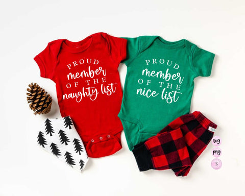 Proud Member of the Nice List Naughty List SVG, Cookie Tester, Team Nice, Christmas, Svg Cut File, Cricut  PNG Sublimation