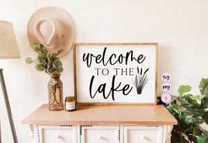 Welcome to the Lake Sign SVG, Lake House Svg, Fishing, Lake Svg, Sunkissed, Retro SVG Cut File Printable PNG Silhouette Cricut Sublimation