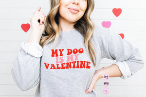My Dog is My Valentine, Valentine's Day Matching SVG Cut File Printable PNG Silhouette Cricut Sublimation