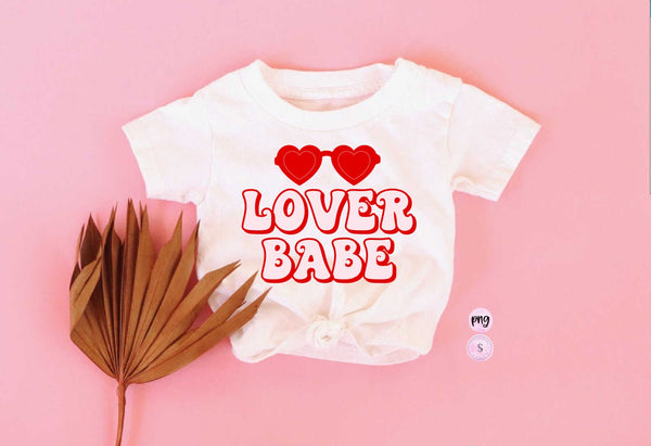 Lover Babe Png, Loved Mama Loved Mini, Retro Valentine's Day, Matching, Printable PNG, Groovy Valentine, 70's PNG Cricut Sublimation