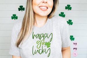 Happy Go Lucky, Lucky Mama SVG, Retro Boho Rainbow St. Patricks Day Design Sublimation PNG St. Pattys Day T Shirt, St Patricks Day Tee