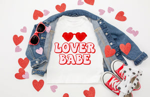 Lover Babe Png, Loved Mama Loved Mini, Retro Valentine's Day, Matching, Printable PNG, Groovy Valentine, 70's PNG Cricut Sublimation