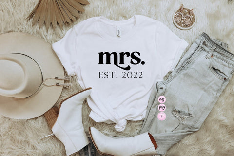 Mrs. est 2022, Wifey Svg, Getting Hitched Svg, Bachelorette svg, Fiance Svg, Bachelorette Shirts, Bride Babe, SVG Cut File, Sublimation PNG