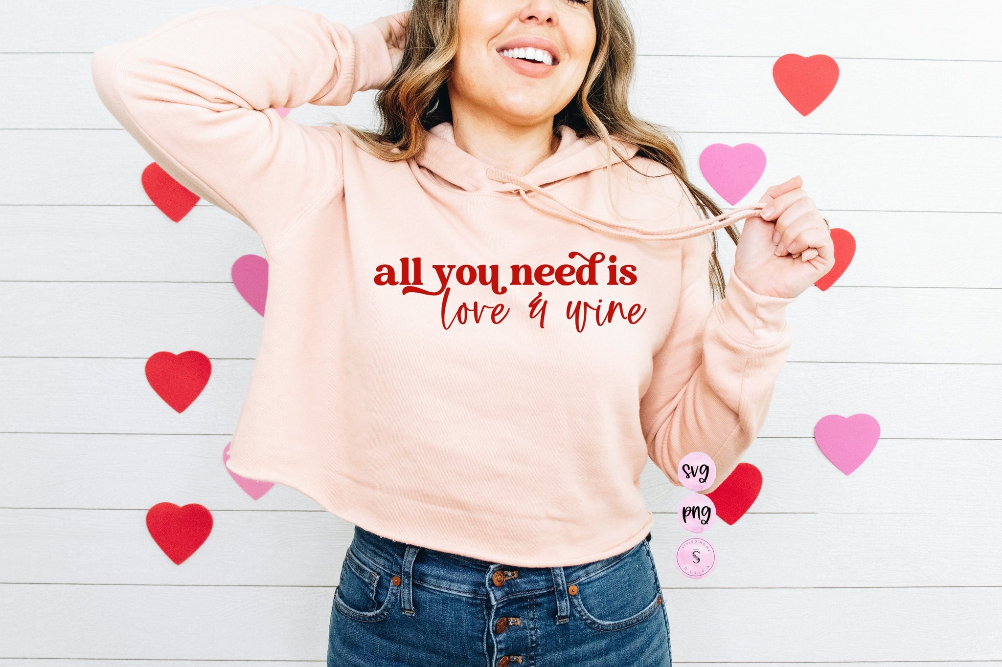 All You Need is Love and Wine Svg, Fries Before Guys SVG, Loved Mama, Retro, Valentine's Day Svg, Matching SVG Cut File, Sublimation