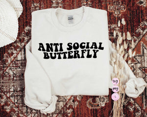 Anti Social Butterfly Svg, Another Fine Day Ruined by Adulthood Retro Svg, Introvert, Retro SVG Cut File Printable PNG Cricut Sublimation