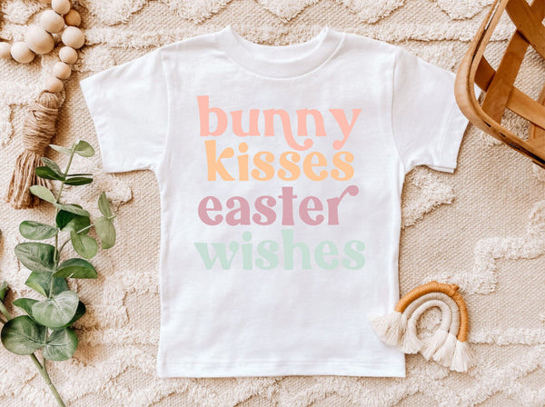 Bunny Kisses Easter Wishes Svg, Easter, Easter Farmhouse Boho Svg, Spring Easter SVG Cut File, Printable PNG Silhouette Cricut Sublimation