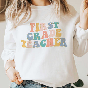 First Grade png Teacher png, Teacher Shirt, Back to School design, Teacher Appreciation Gift Teacher Printable PNG Cricut Sublimation Design