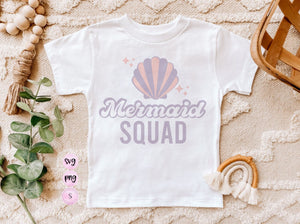 Mermaid squad svg, mermaid svg, Beach svg, toddler shirt svg, Summer SVG Cut File, Summer Sublimation