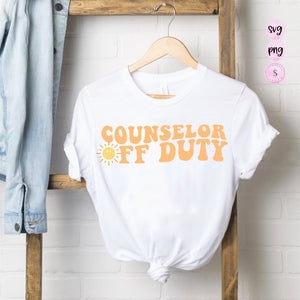 Counselor Off Duty Svg, Thanks for Helping Me Grow, Counselor svg, School SVG Cut File, Printable PNG Silhouette Cricut Sublimation Png