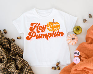 Hey Pumpkin Fall Distressed PNG Sublimation Design, Fall sublimation, Pumpkin Spice Coffee, Retro fall, Printable PNG Sublimation Design