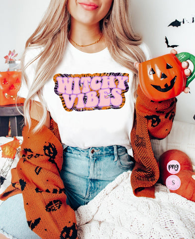Witchy vibes png, Spooky Vibes, Pumpkin Season png, Distressed Halloween, Thankful, Pumpkin Spice, Retro fall, PNG, Sublimation Design