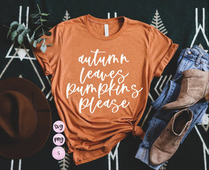 Autumn leaves pumpkins please svg, Cozy Vibes Svg, Fall svg, Fall sweatshirt, Spooky Vibes svg, Retro fall, PNG, Sublimation Design