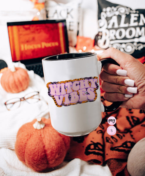 Witchy vibes png, Spooky Vibes, Pumpkin Season png, Distressed Halloween, Thankful, Pumpkin Spice, Retro fall, PNG, Sublimation Design