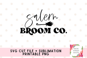 Salem Broom Co. Halloween SVG DXF EPS PNG Cut File • Cricut • Silhouette